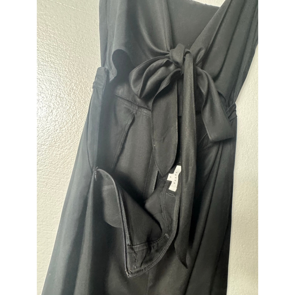 VETTA Black Square Neck Apron Jumpsuit Size 6 - Picture 5 of 7